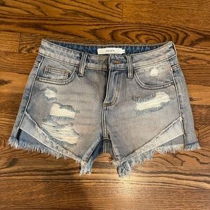 Denim cutoff shorts xs